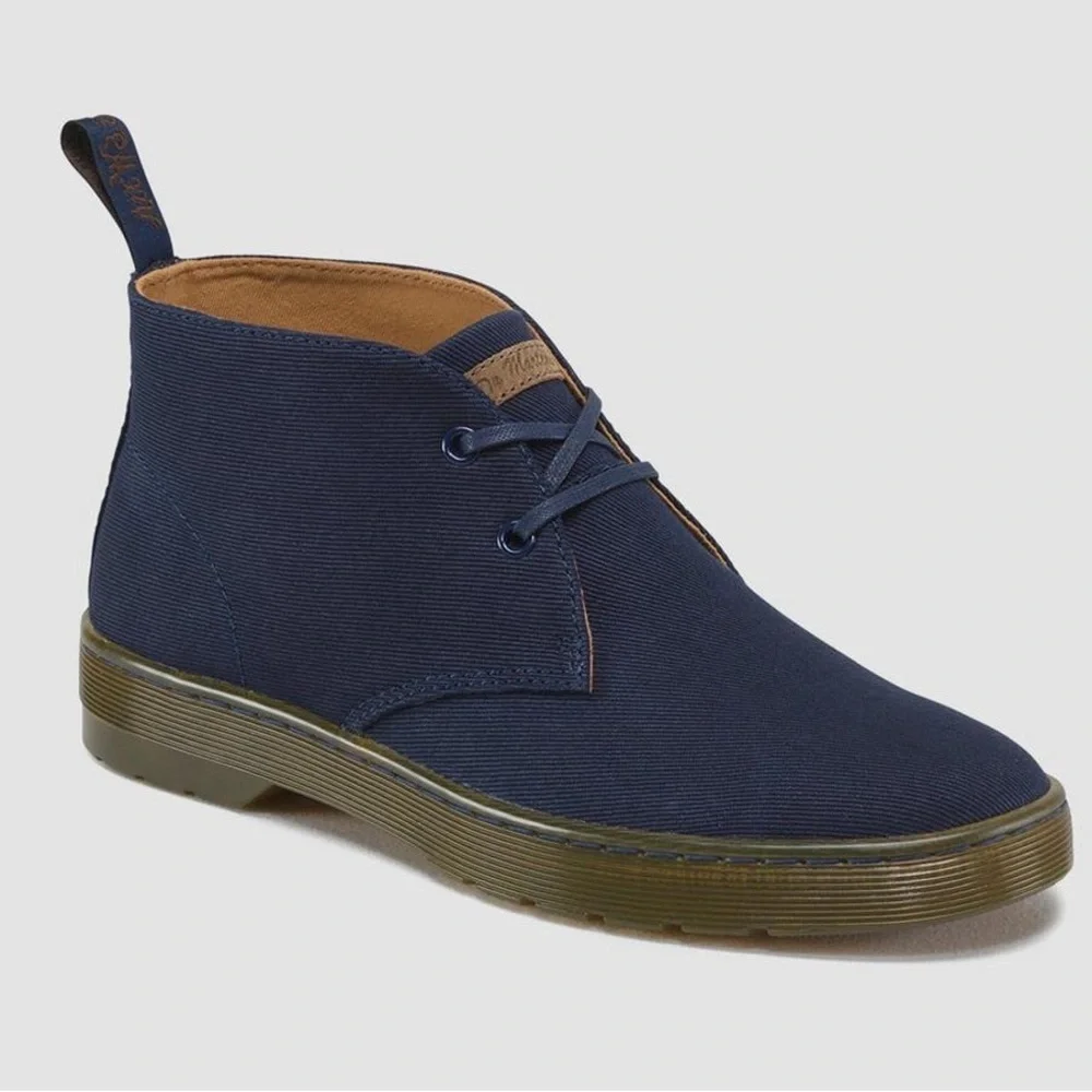Dr. Martens Navy Mayport Twill Canvas Boot - Size 10